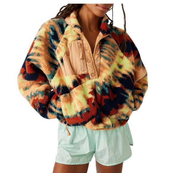 free people movement Jackets & Blazers - FP Movement by Free People Vibrant Patterned Bomber Jacket